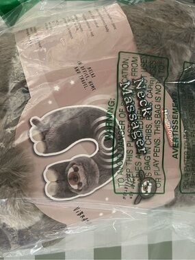Gray Sloth Plush neck massager